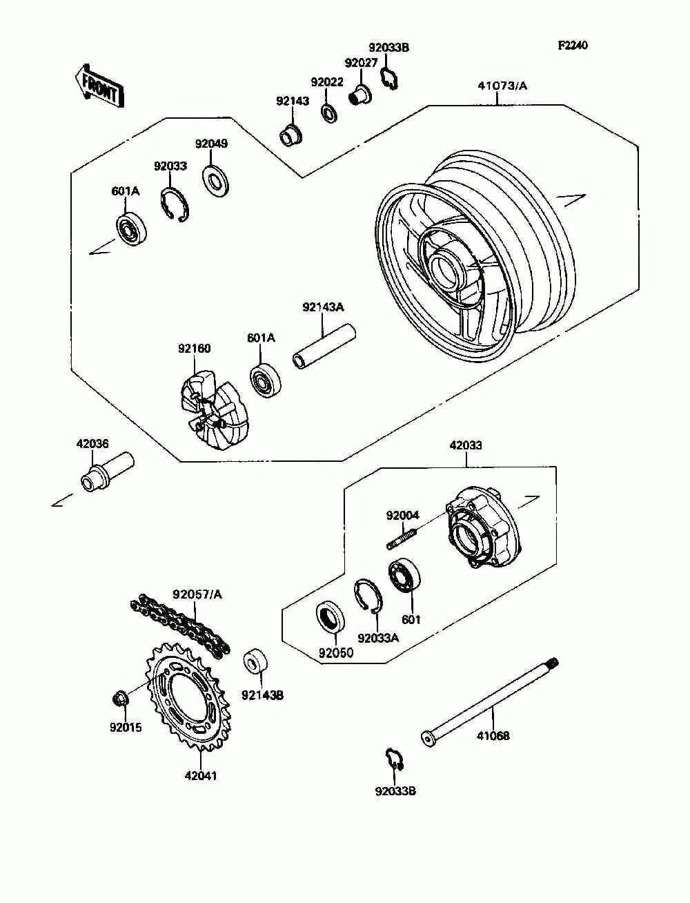 Rear hub