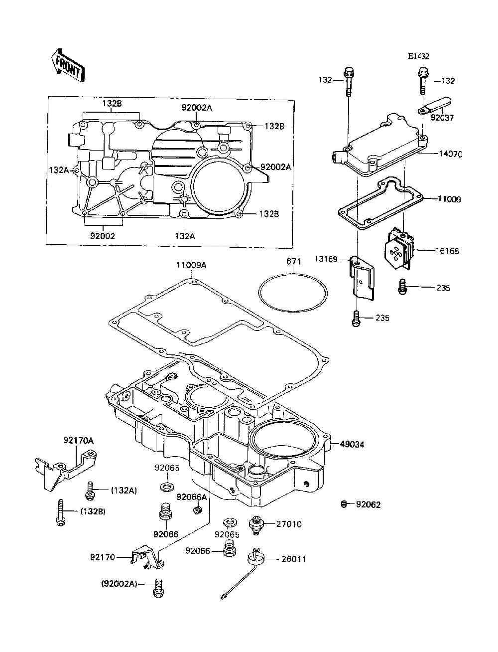 Breather body  oil pan