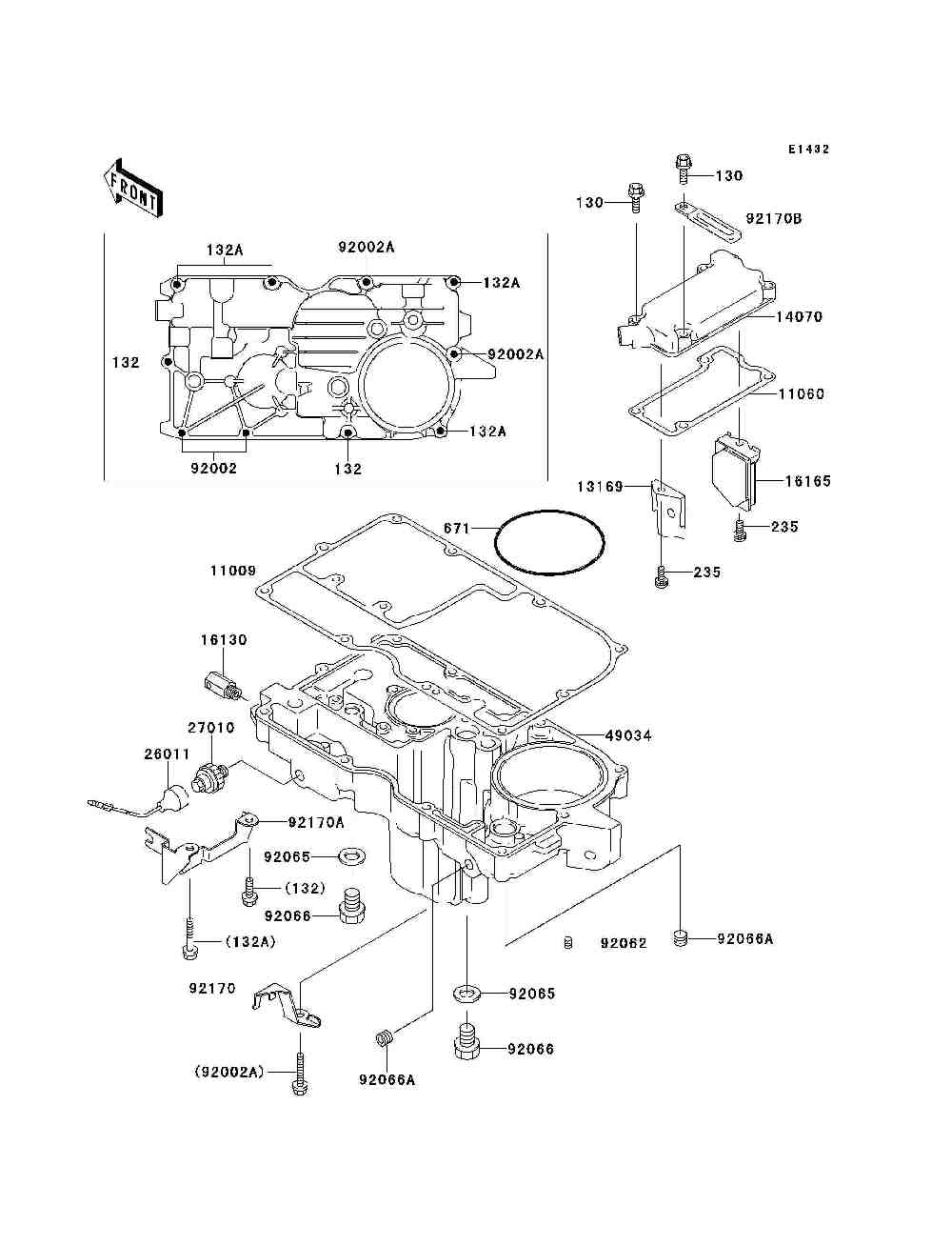 Breather cover  oil pan