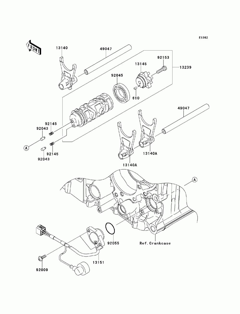 Gear change drum_shift fork(s)