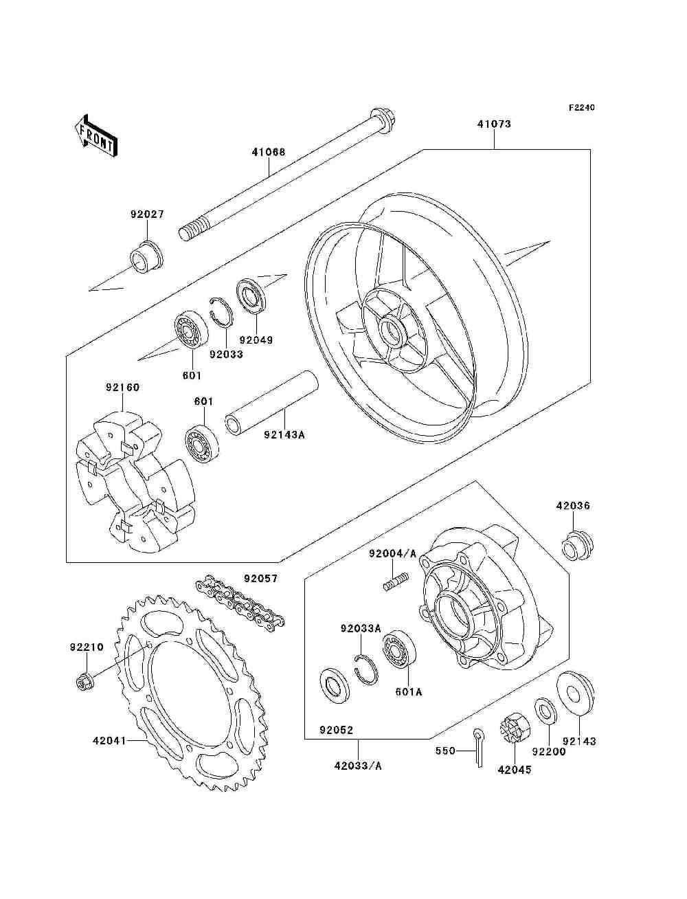 Rear wheel  chain