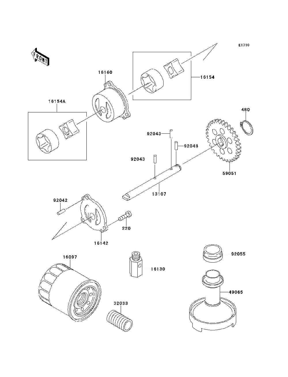 Oil pump  oil filter