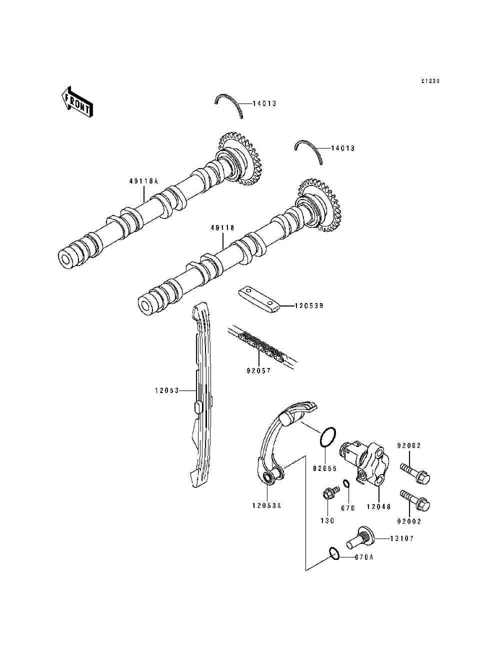 Camshaft  tensioner