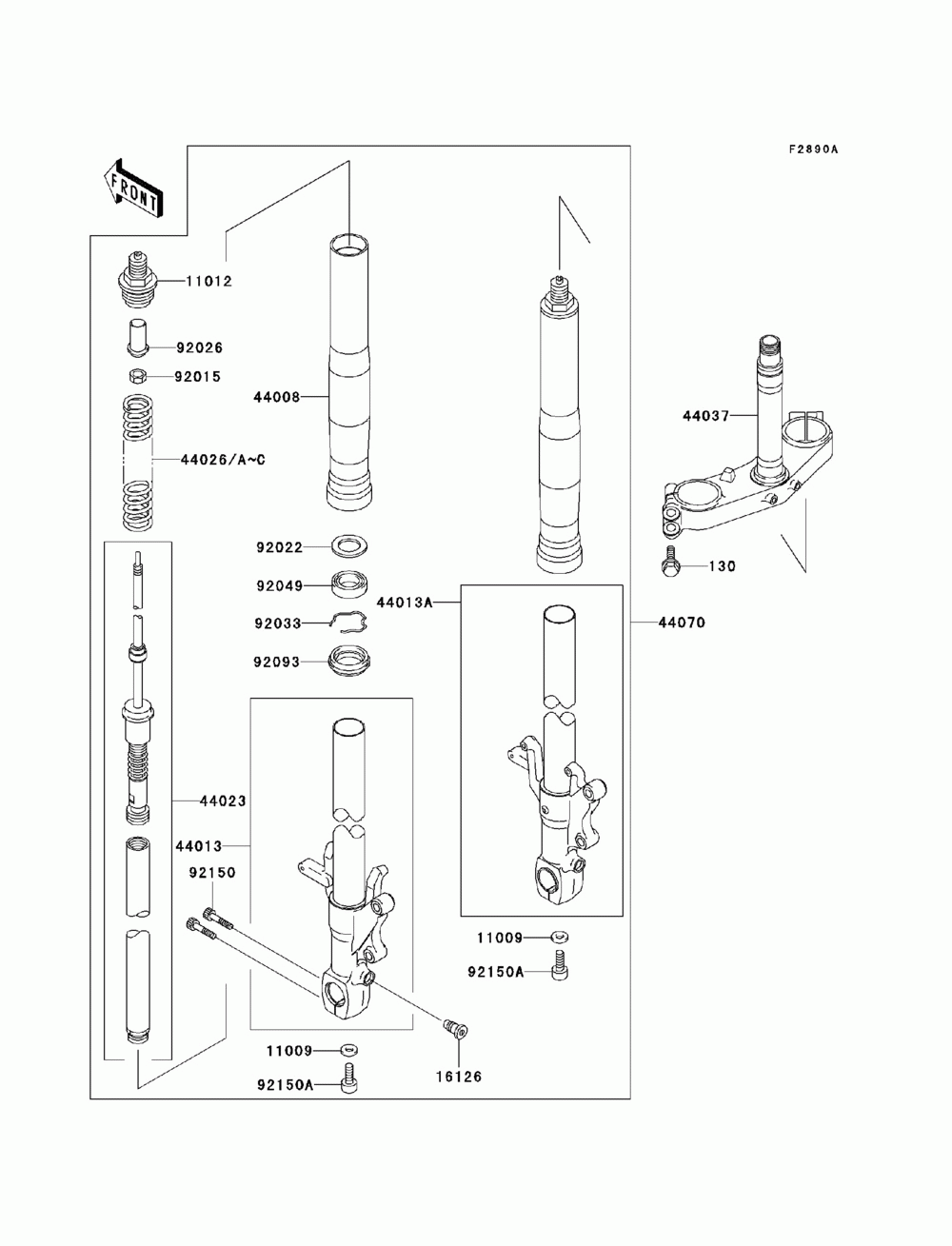 Optional parts(zx-7rr front fork)