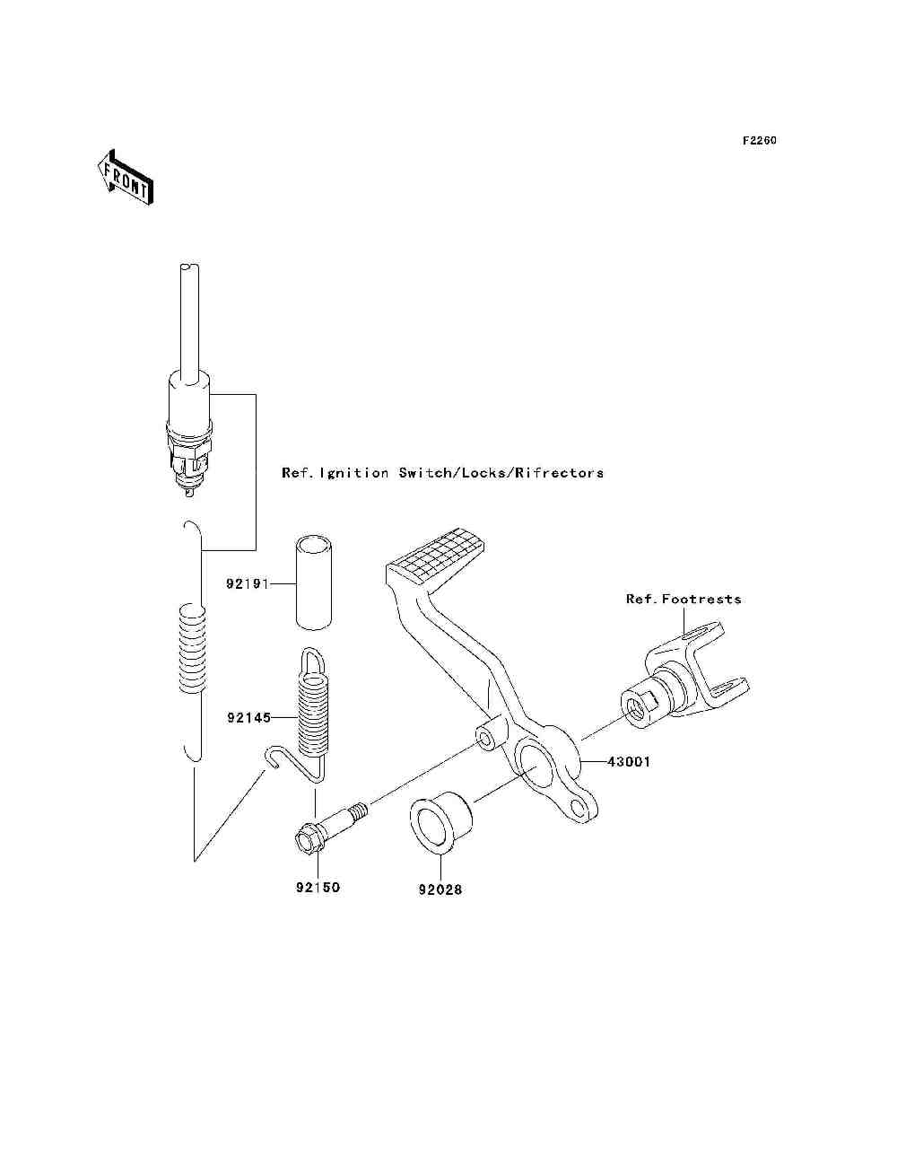 Brake pedal  torque link