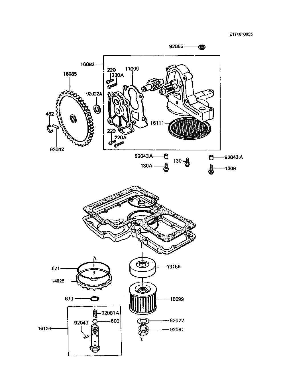 Oil pump  oil filter