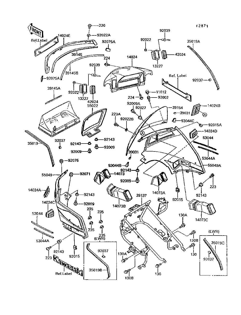 Cowling(zg1200-b6  b7)