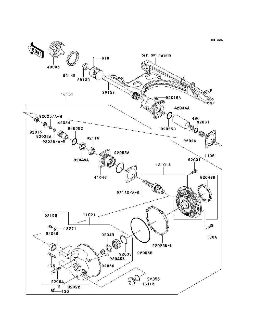 Drive shaft  final gear