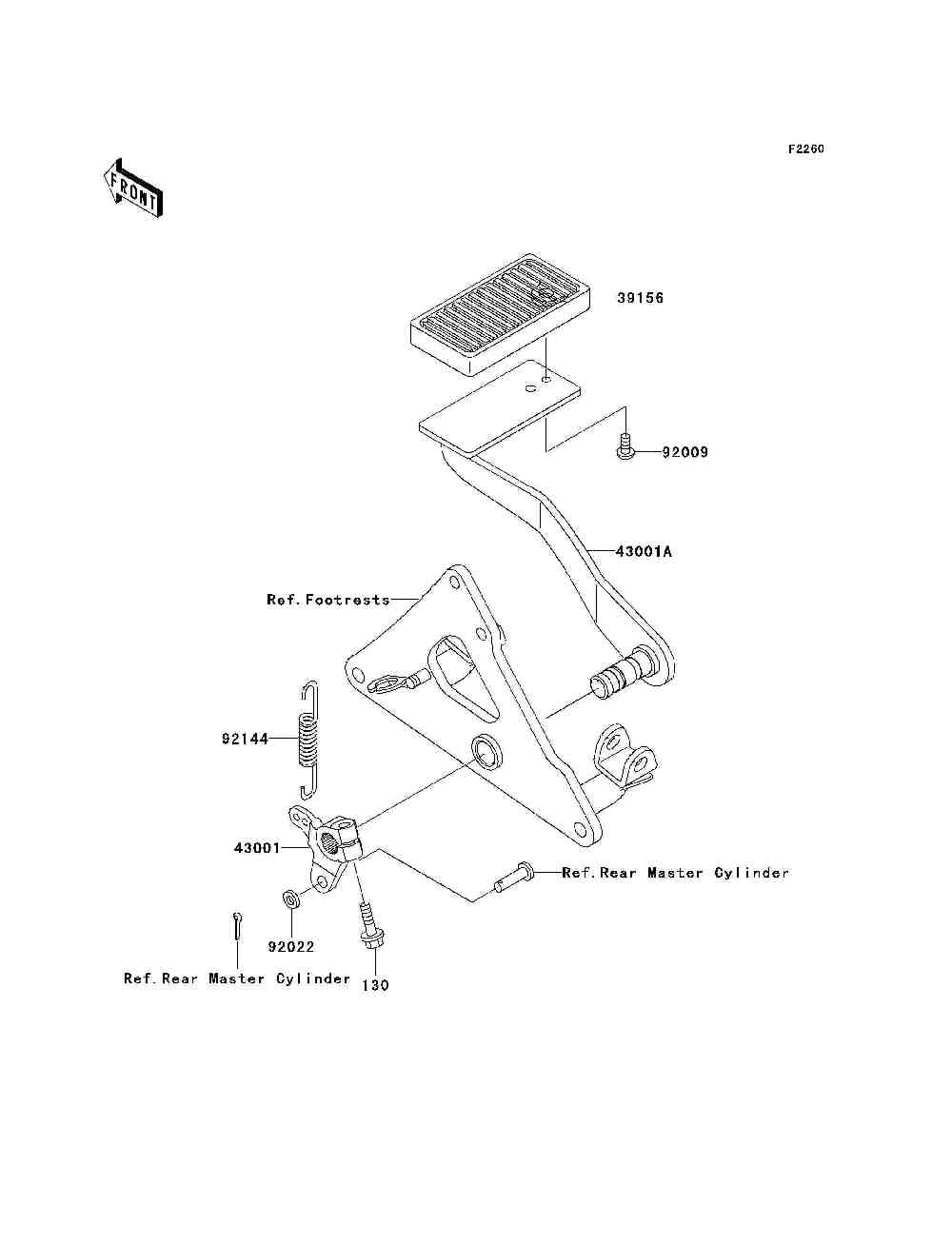 Brake pedal  torque link