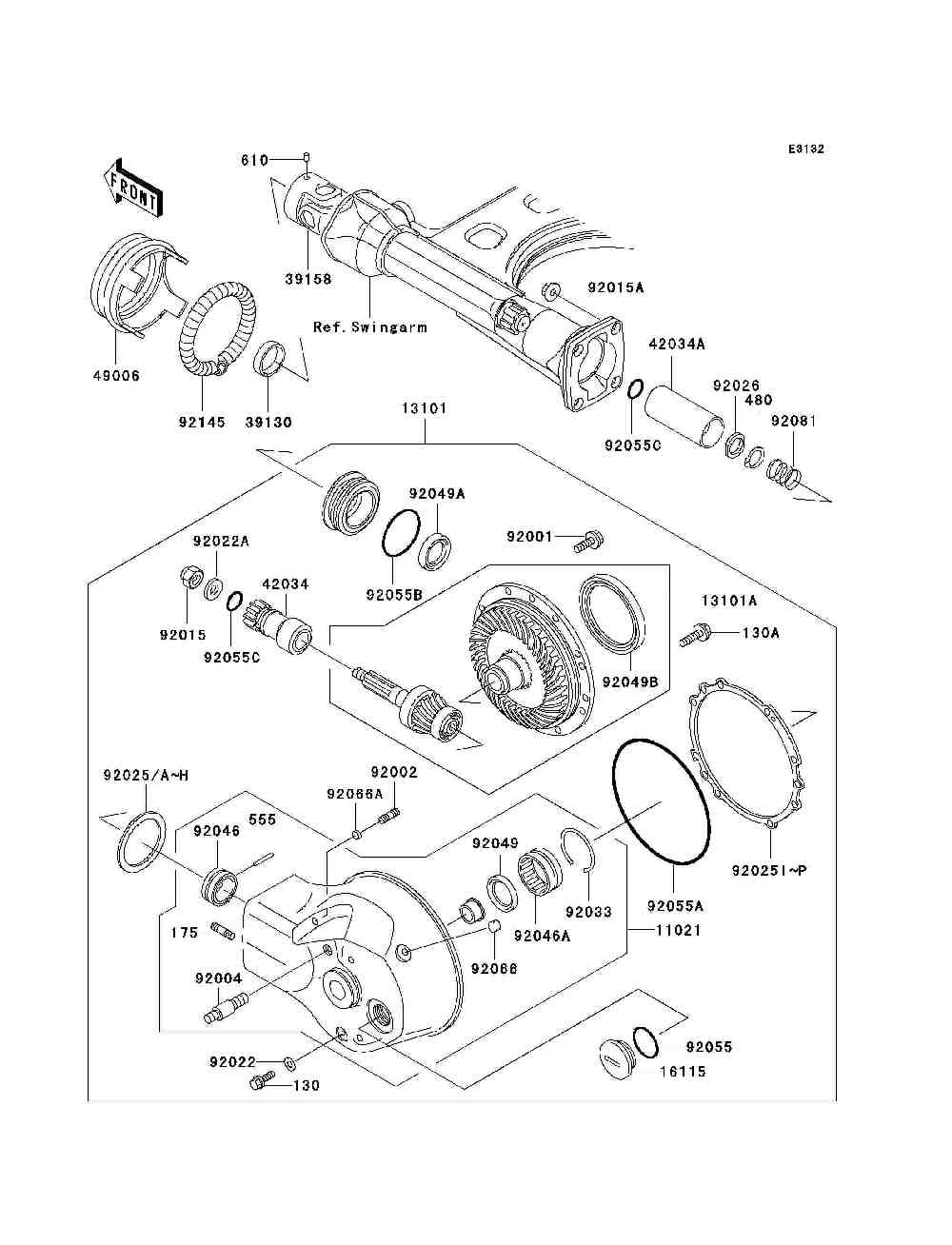 Drive shaft  final gear