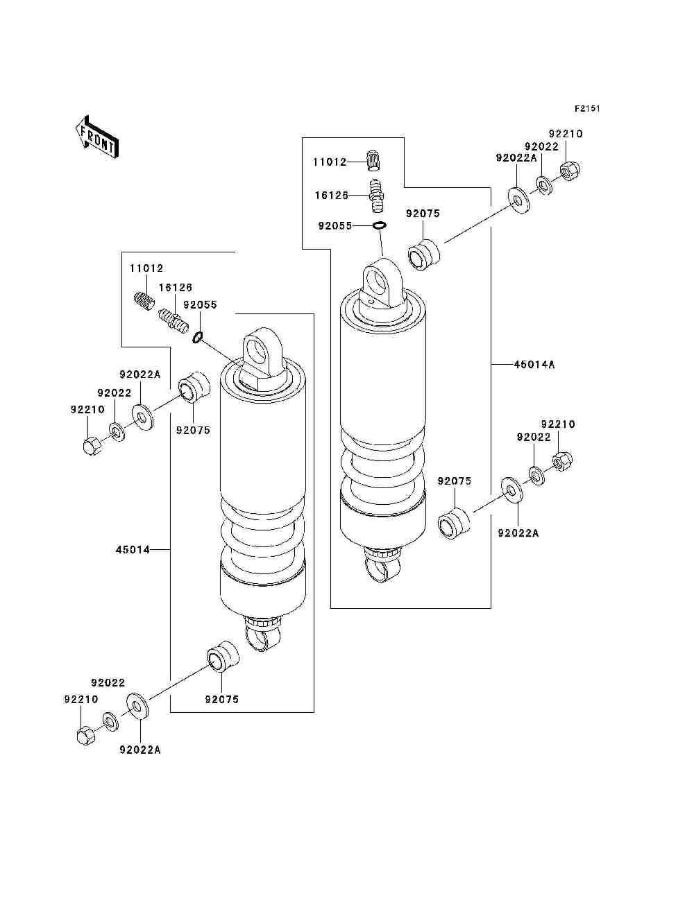 Suspension  shock absorber