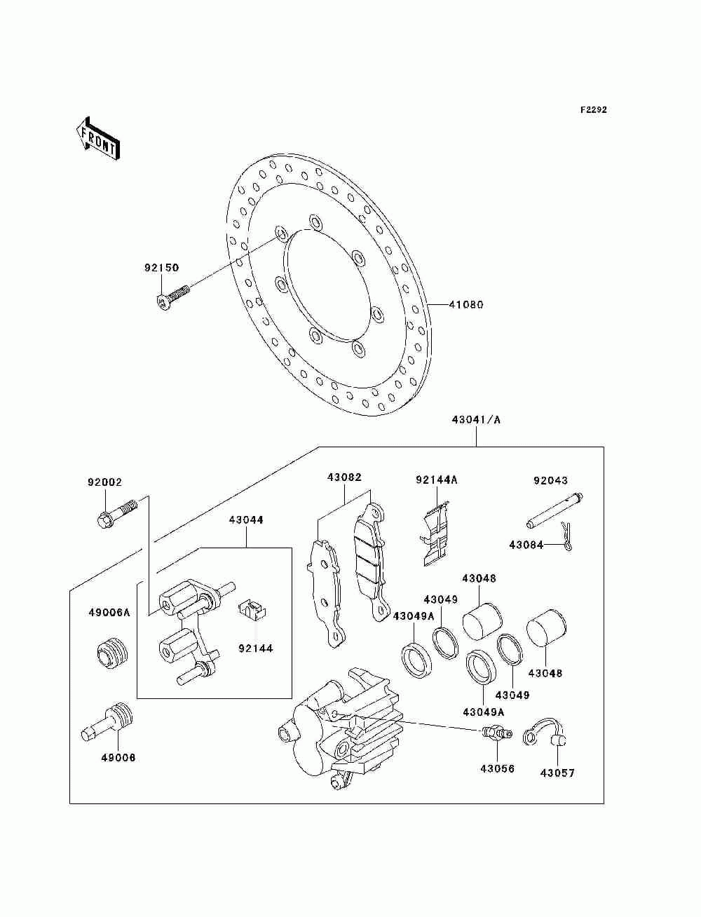 Front brake(r1-r3)