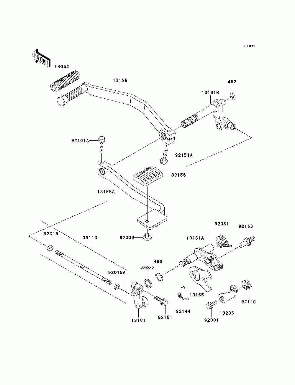 Gear change mechanism(r1-r3)