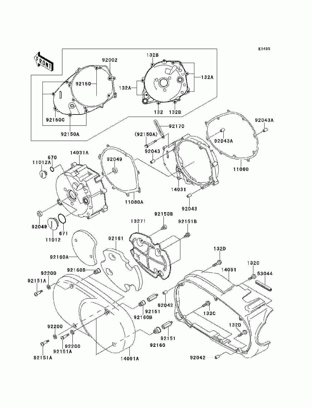 Left engine cover(s)