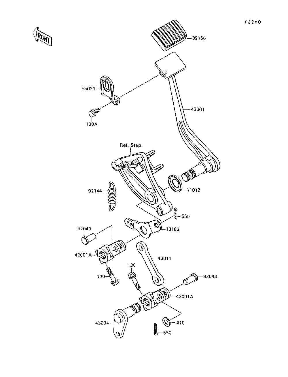 Brake pedal  torque link