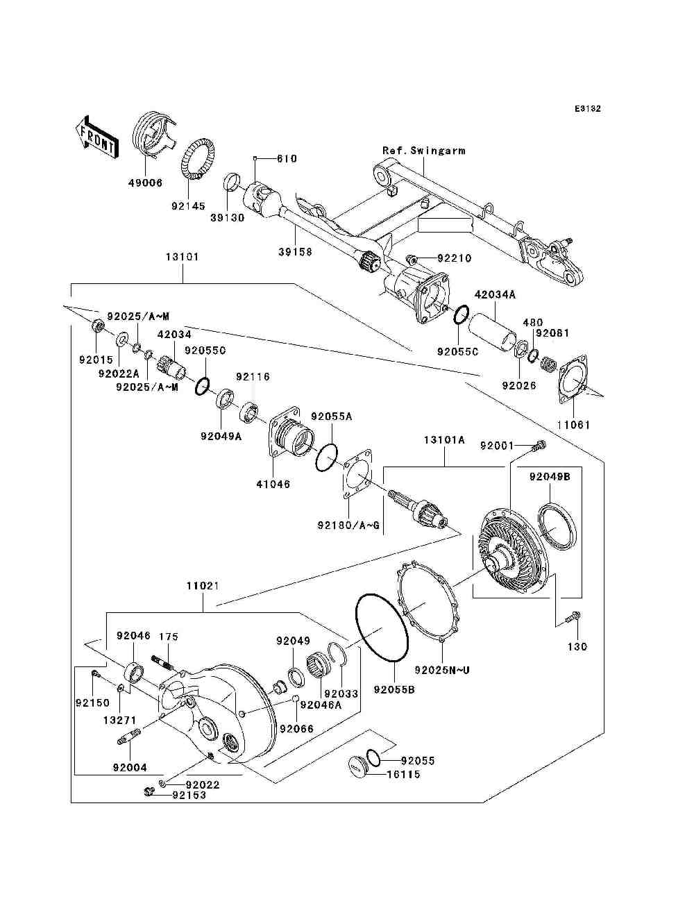 Drive shaft  final gear