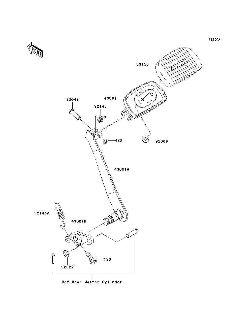 Brake pedal  torque link(a3)