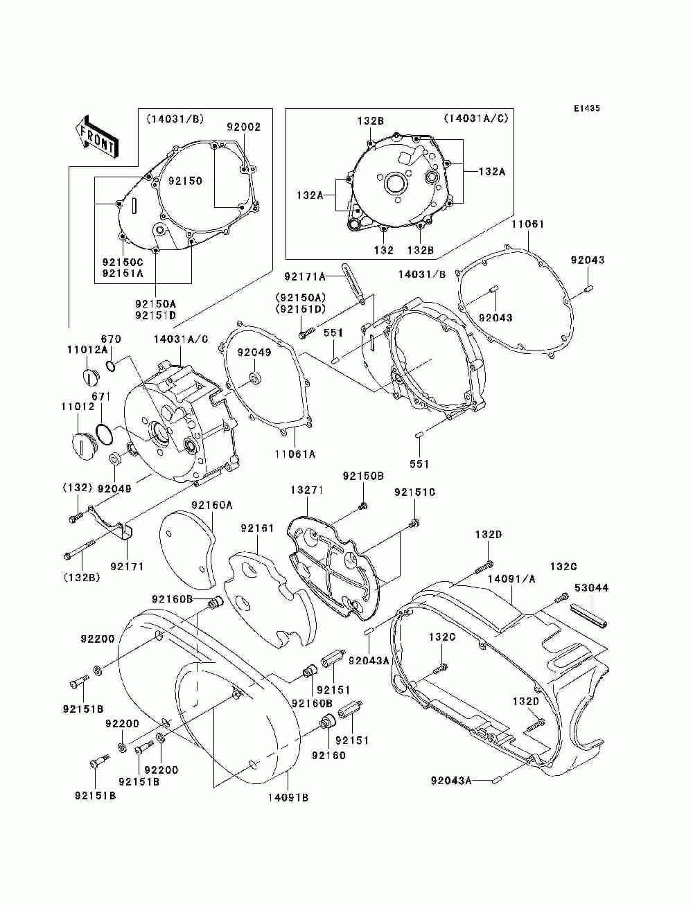 Left engine cover(s)