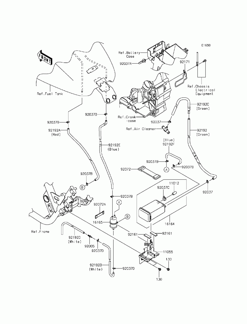 Fuel evaporative system(kef-kff)