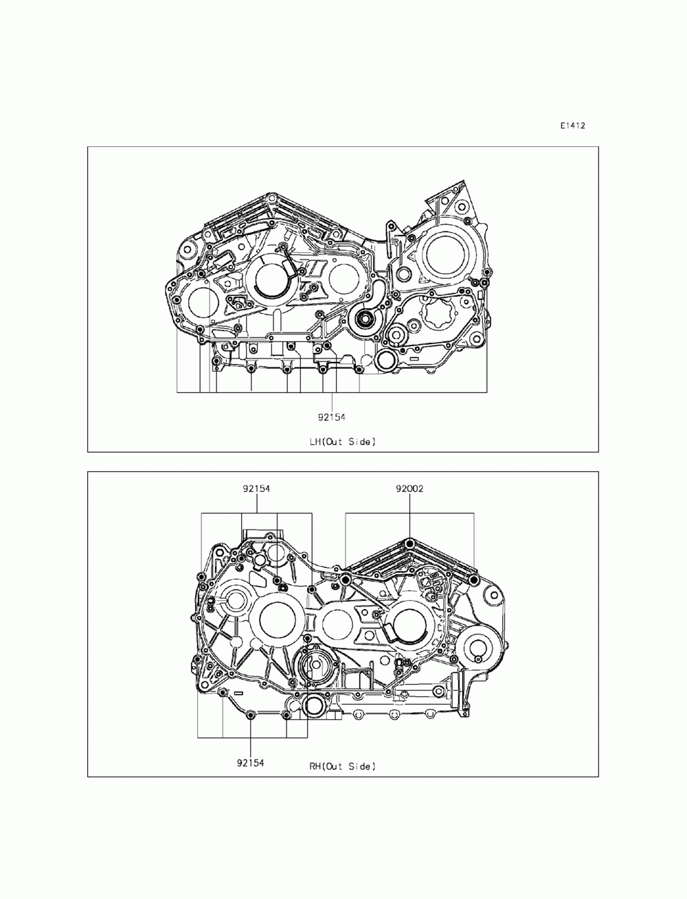 Crankcase bolt pattern