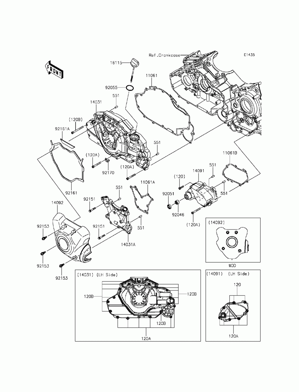 Left engine cover(s)