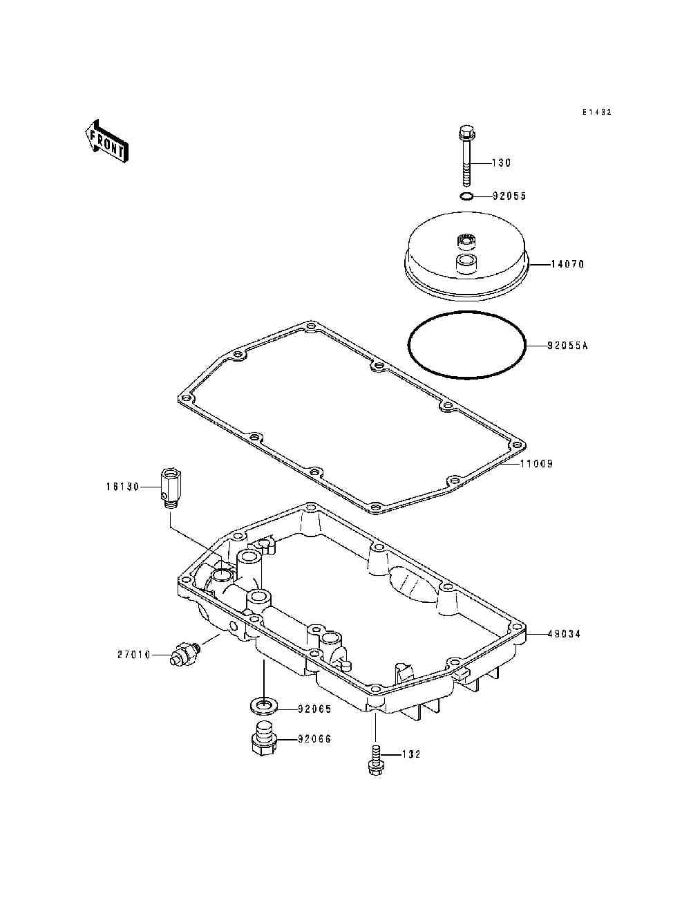 Breather cover  oil pan