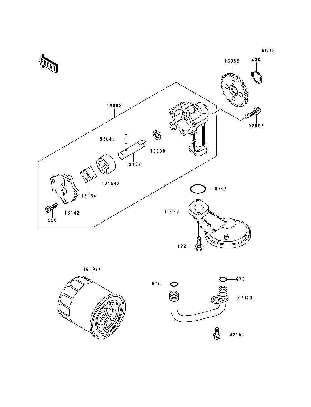 Oil pump  oil filter