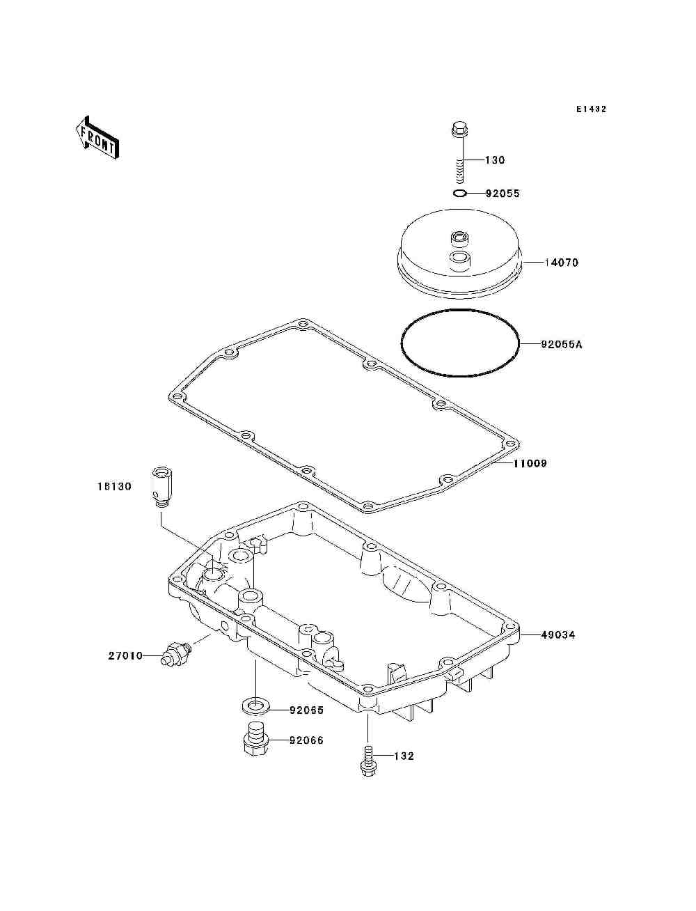 Breather cover  oil pan