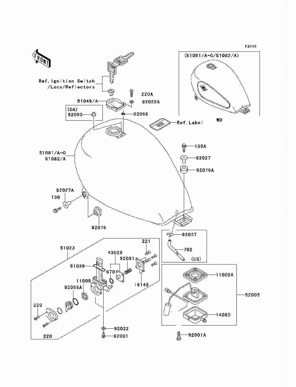 Fuel tank(vn750-a15-a18)