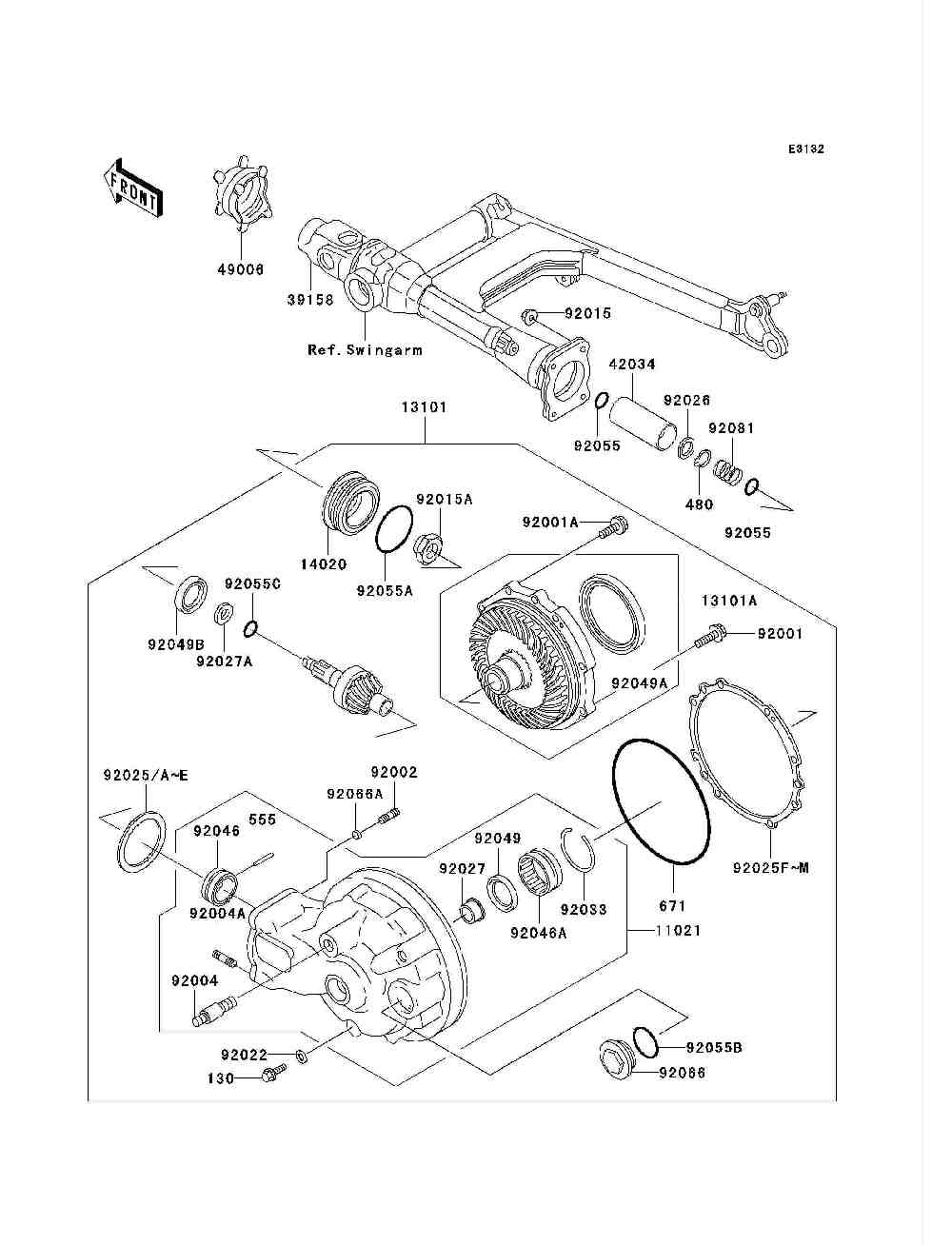 Drive shaft  final gear