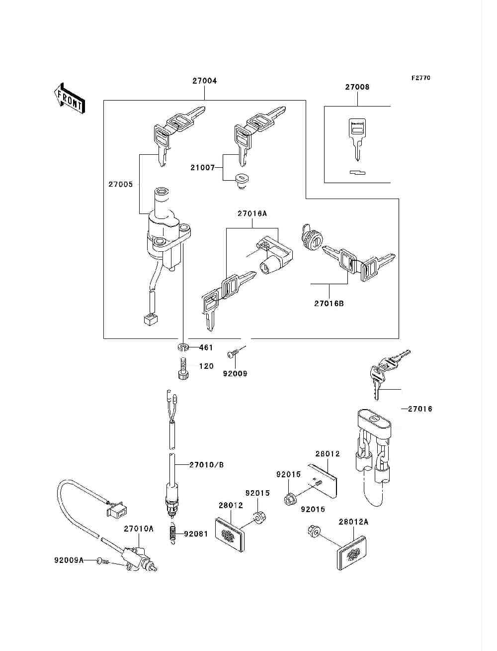 Ignition switch  locks  reflectors