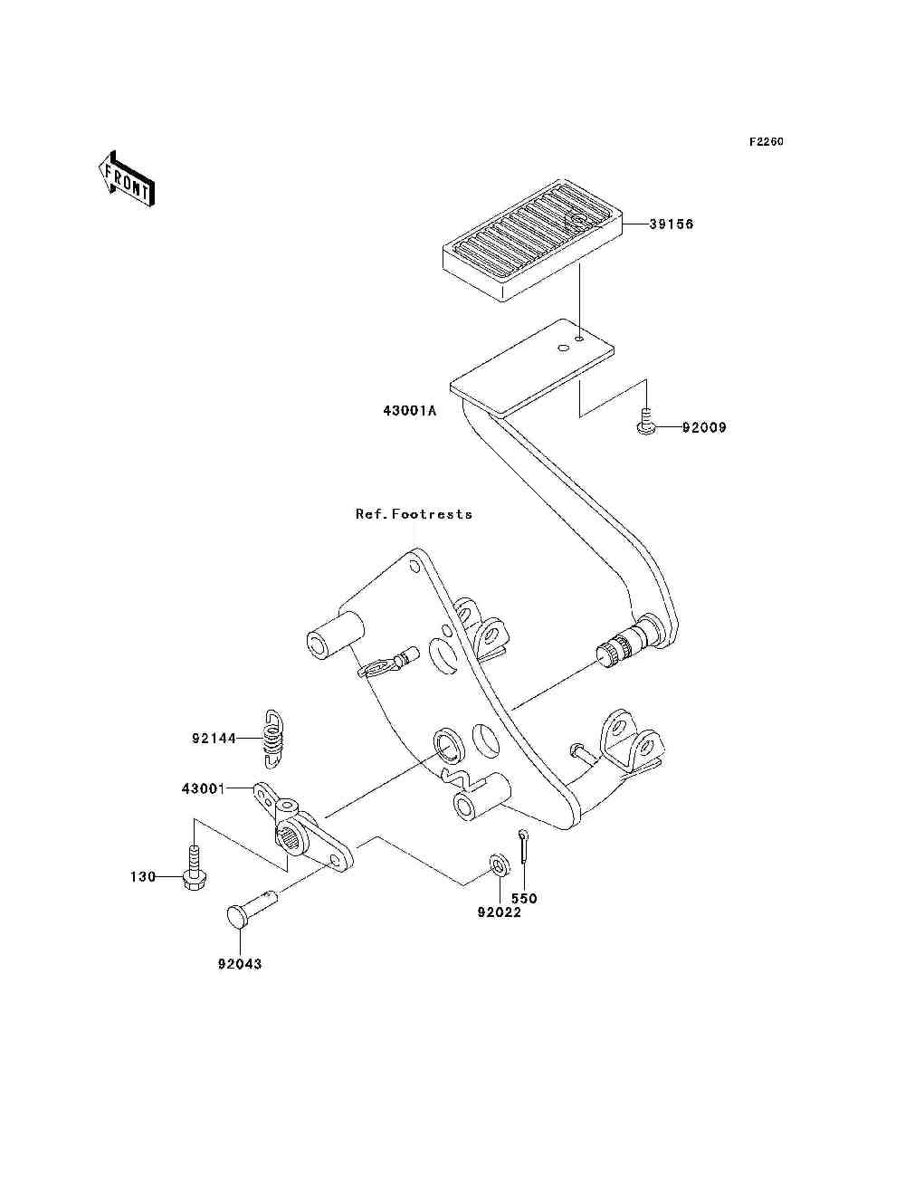 Brake pedal  torque link