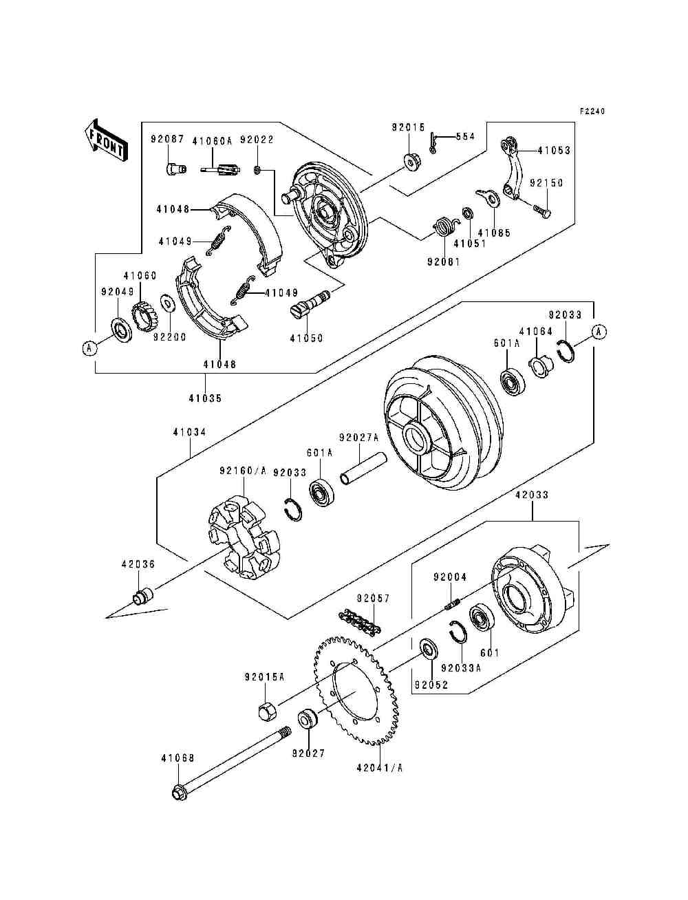 Rear wheel  chain