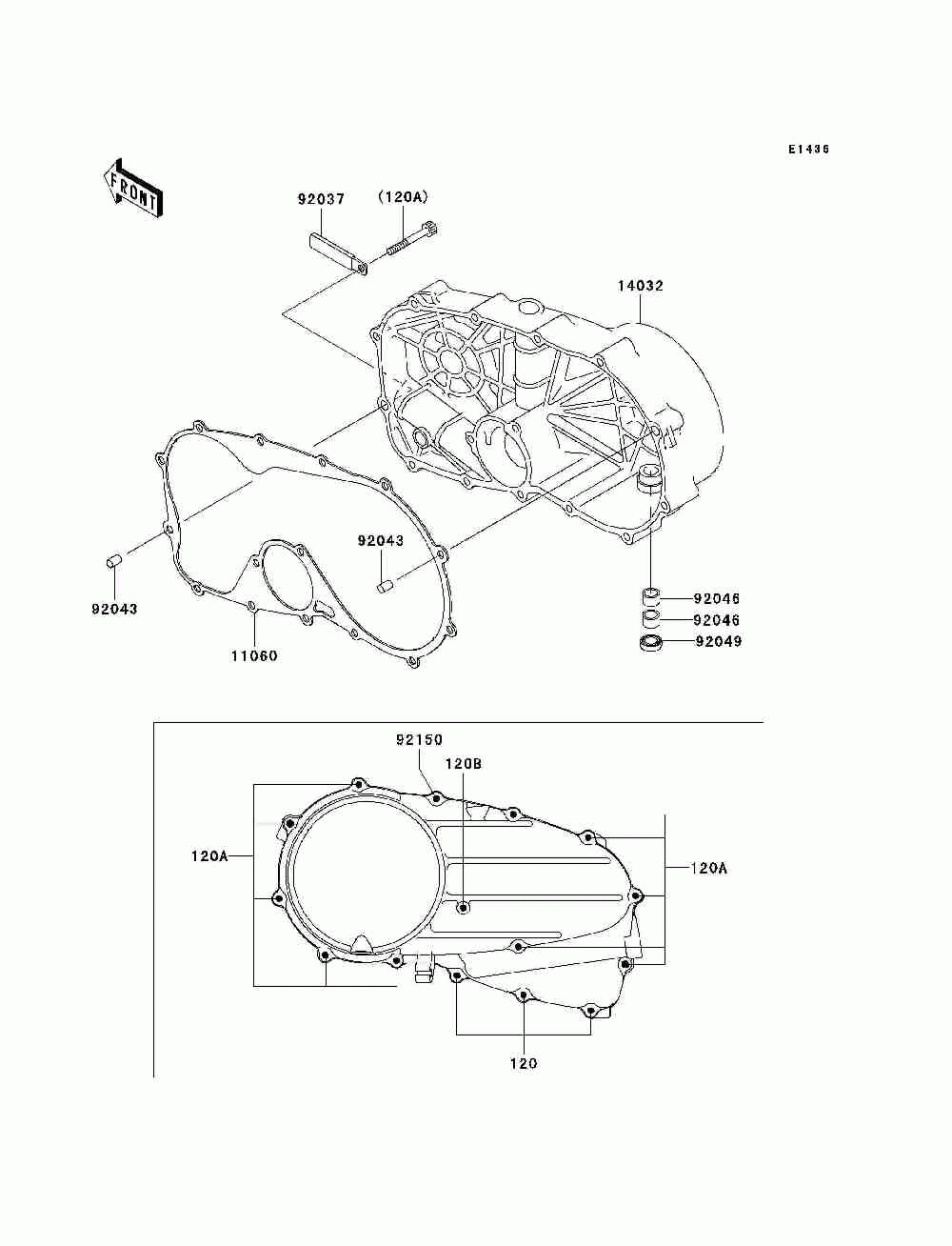 Right engine cover(s)