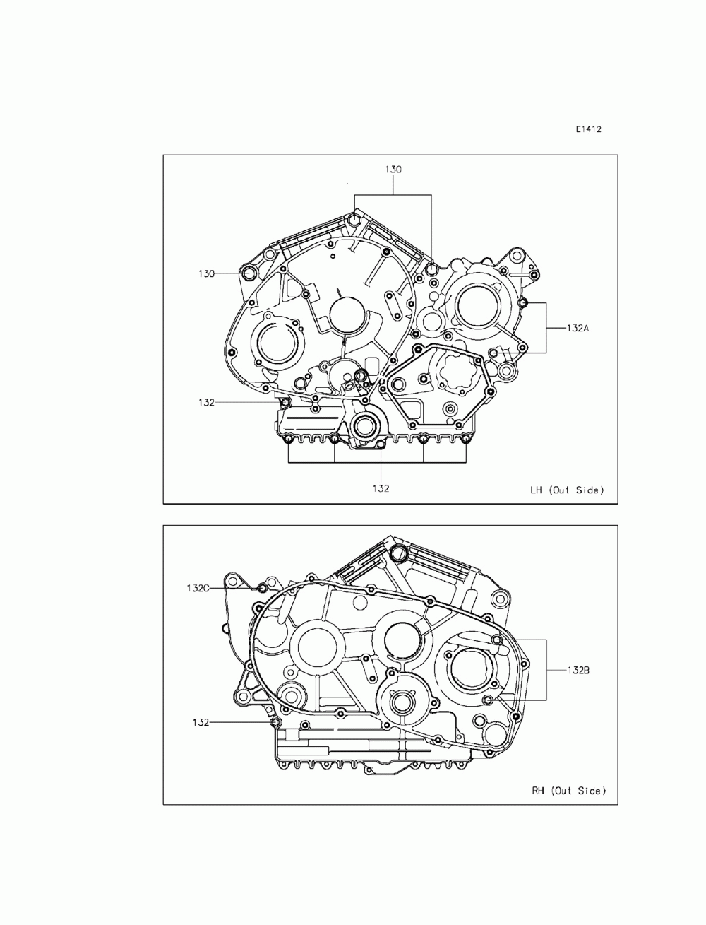 Crankcase bolt pattern