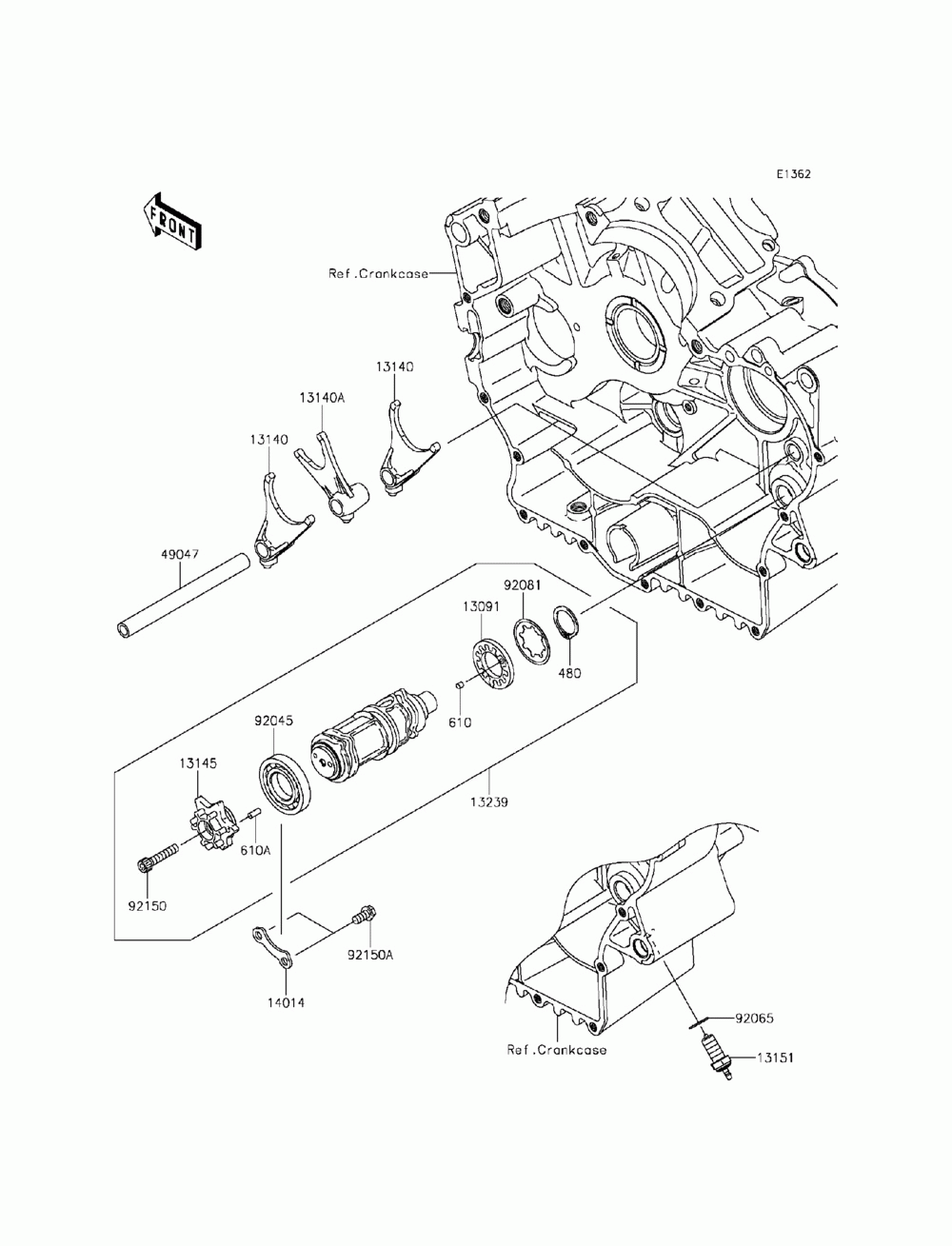 Gear change drum_shift fork(s)