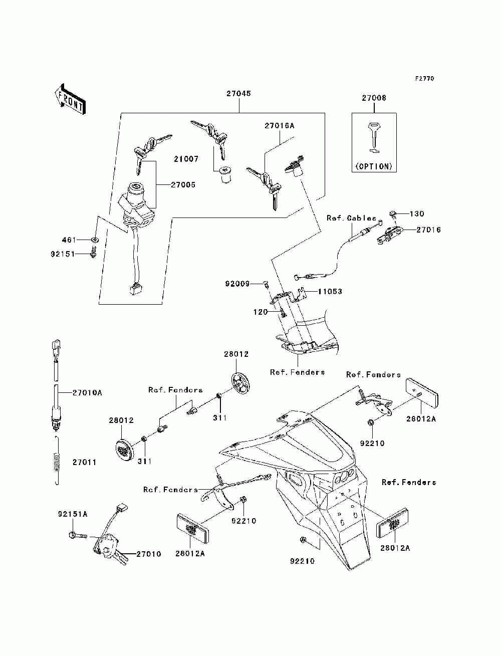 Ignition switch_locks_reflectors(a1_a2)