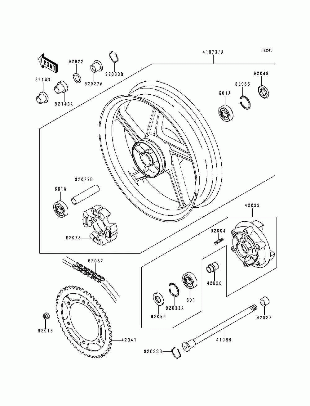 Rear hub