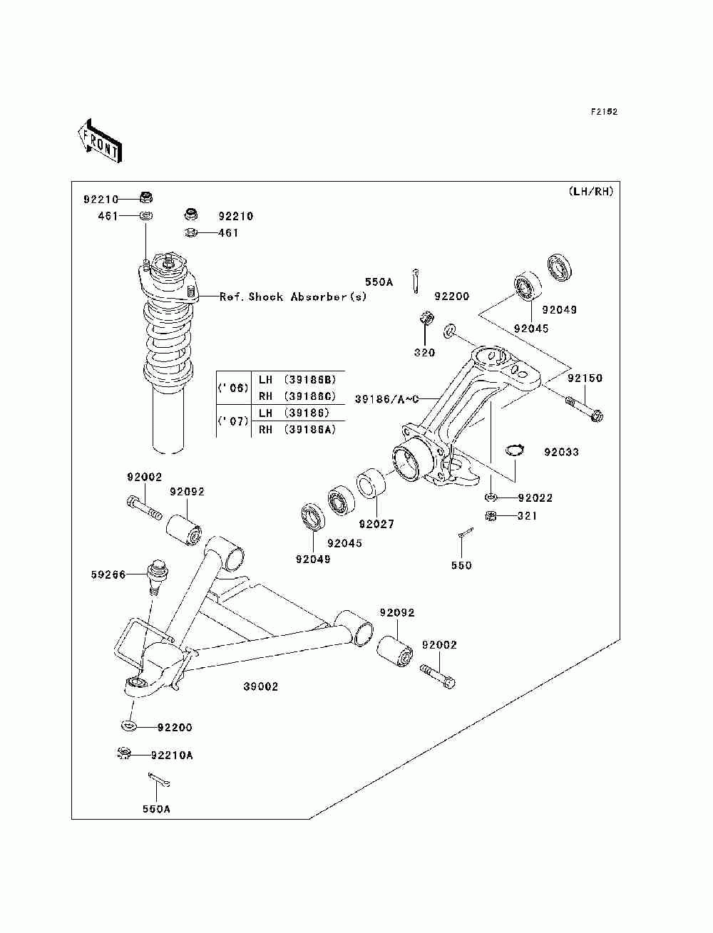 Front suspension(k6f_k7f)