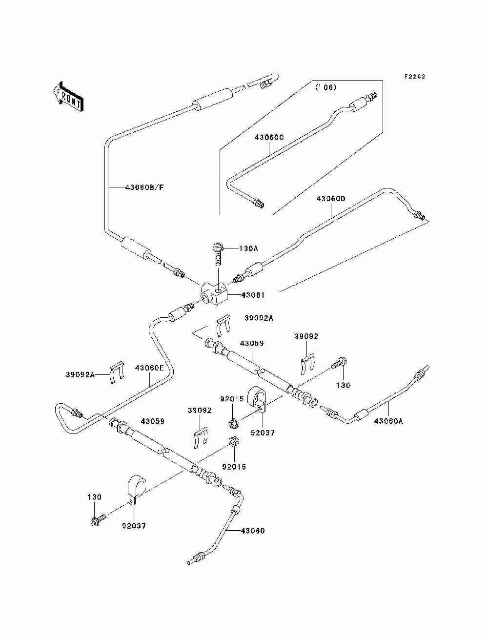 Brake piping