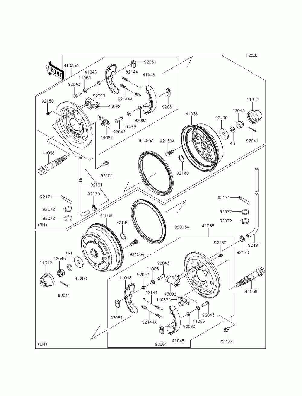 Front hubs_brakes