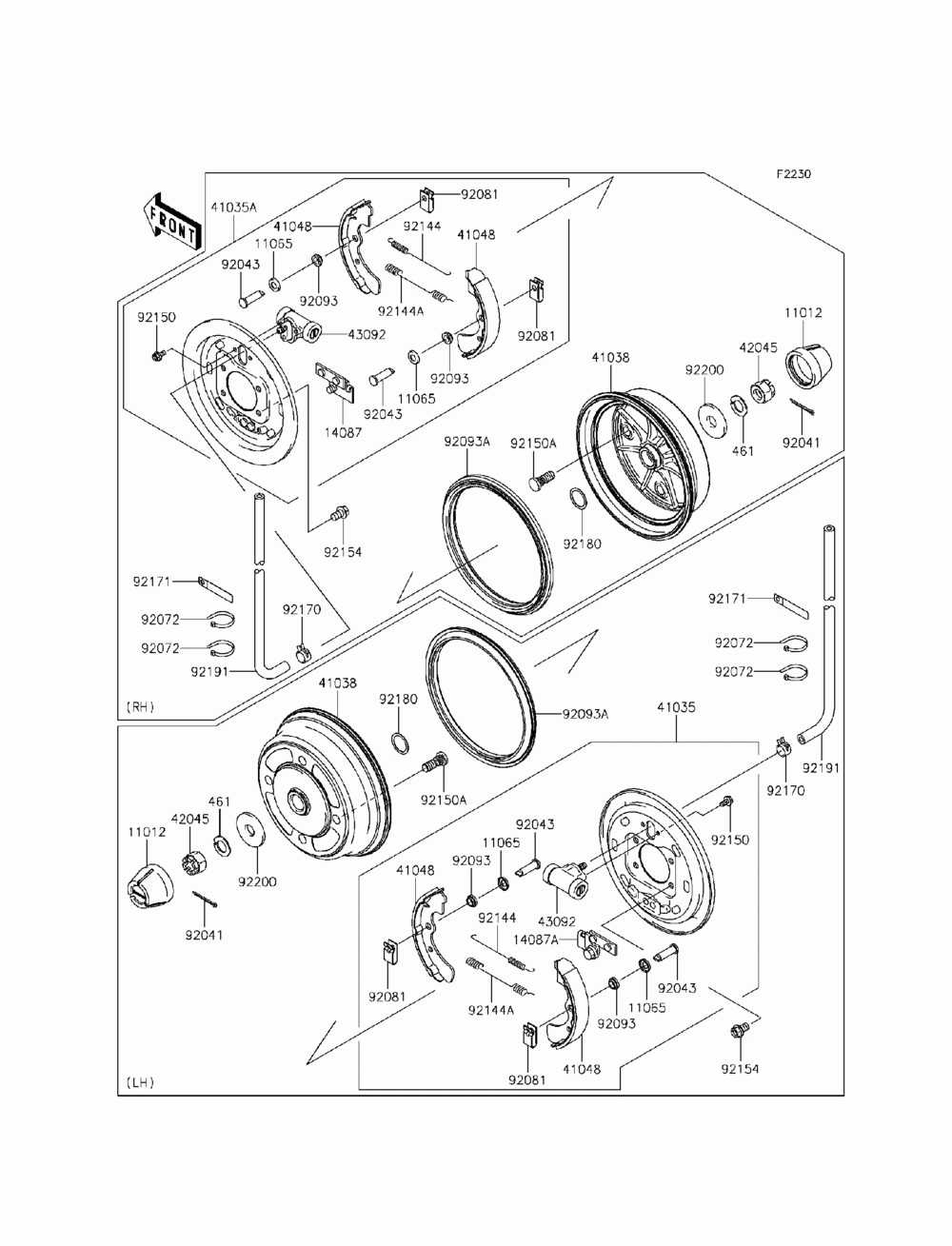 Front hubs_brakes