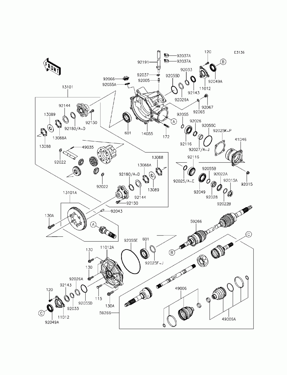 Drive shaft-front