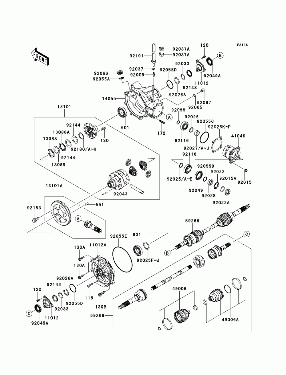 Drive shaft-front