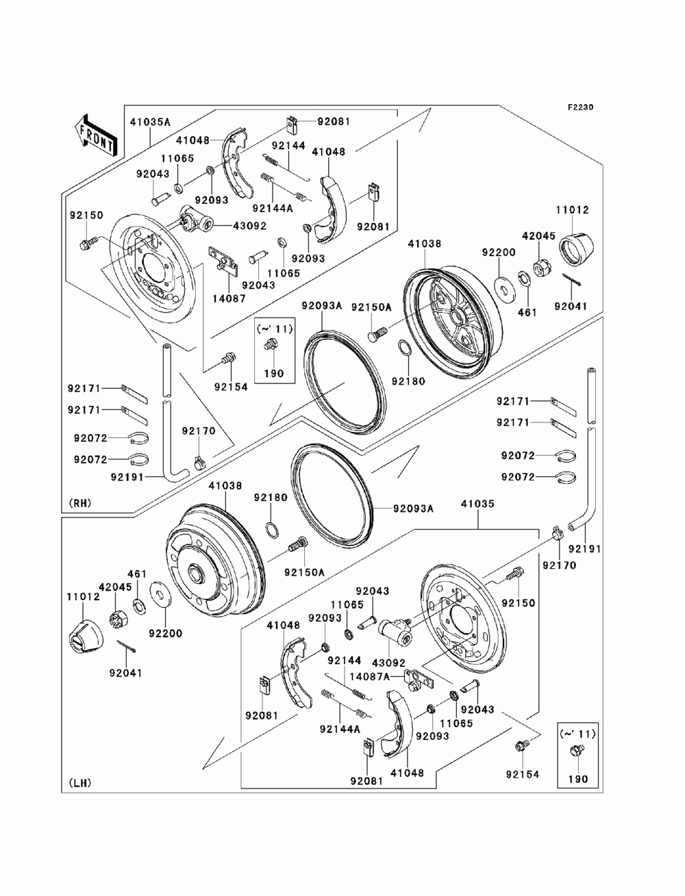 Front hubs_brakes