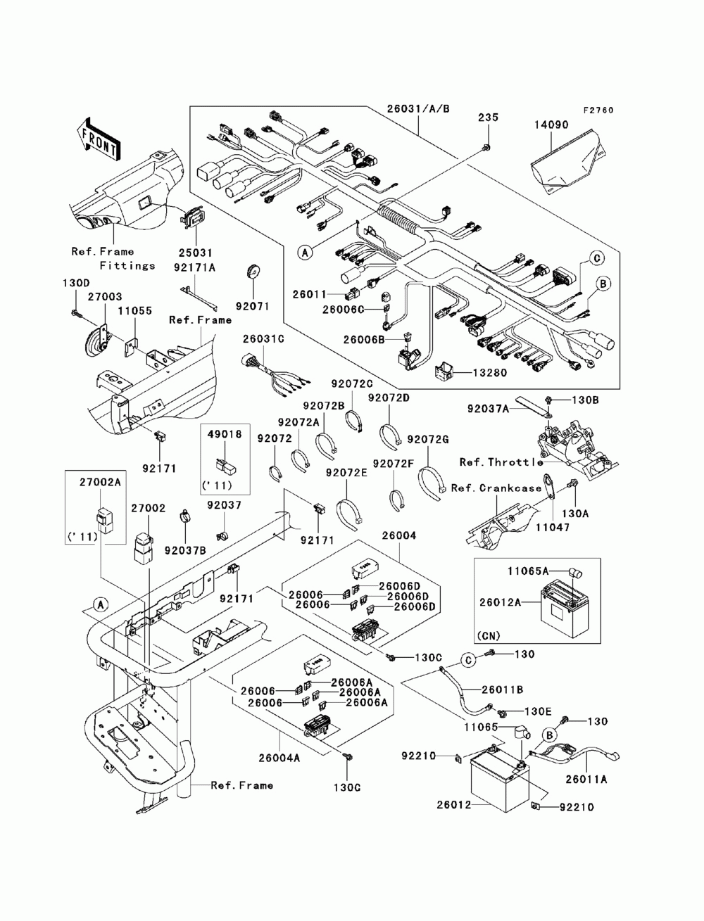 Chassis electrical equipment