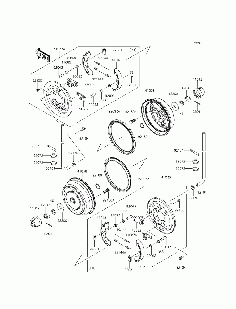 Front hubs_brakes