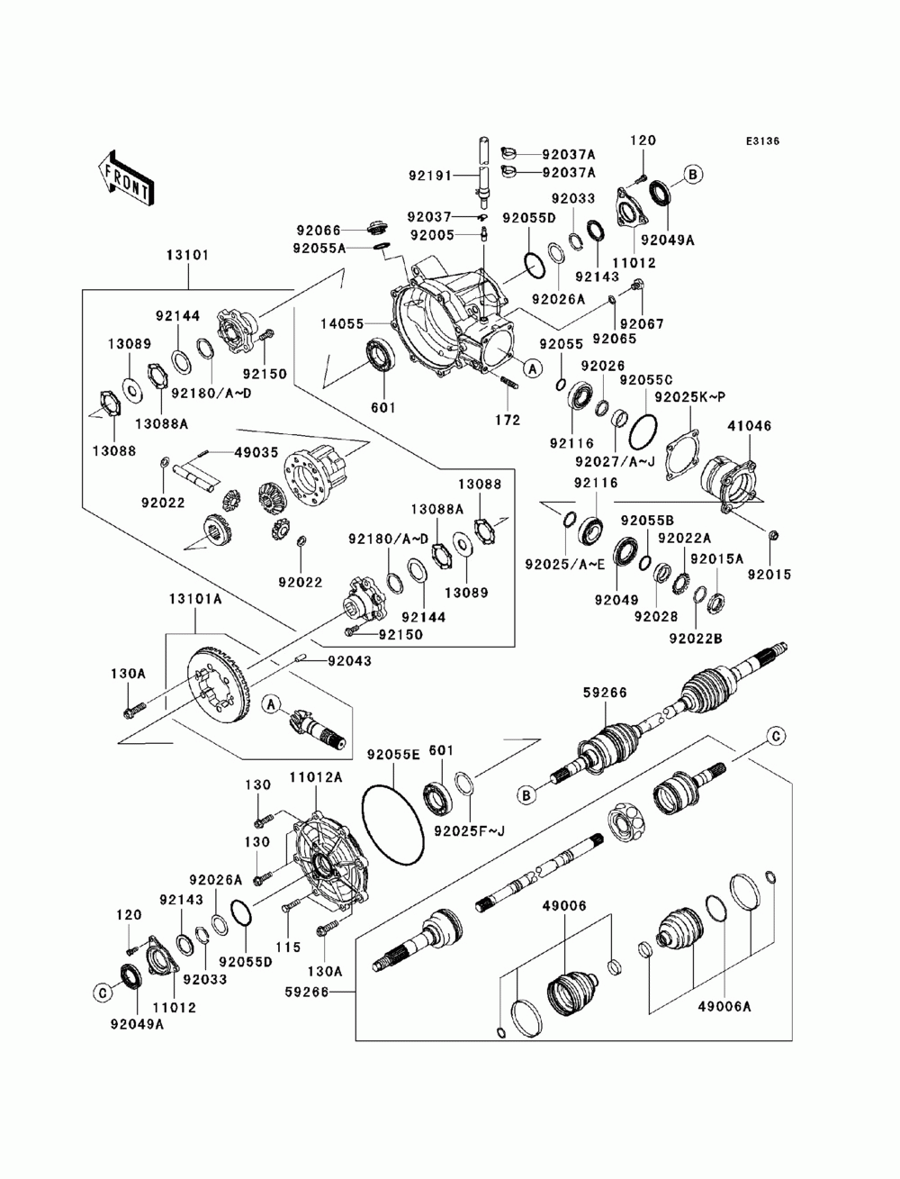 Drive shaft-front