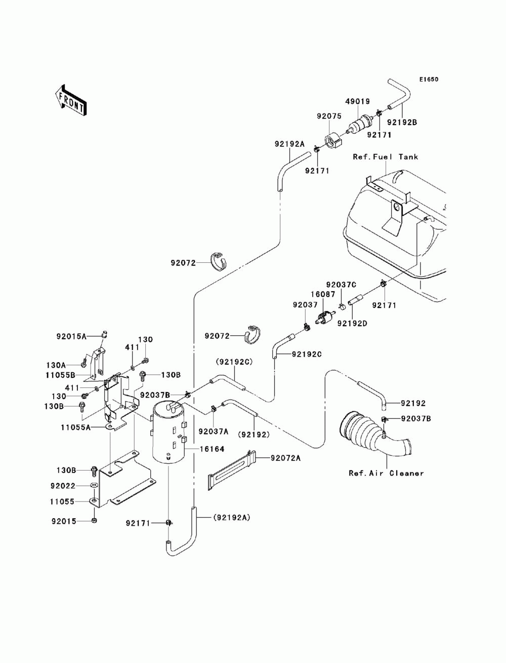 Fuel evaporative system(bbf)