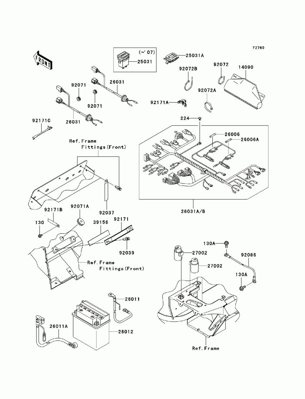 Chassis electrical equipment